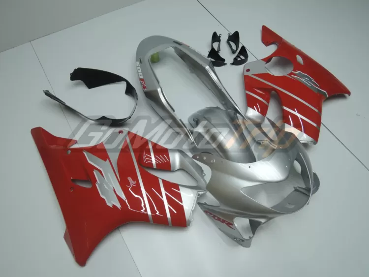 1999 2000 Honda Cbr600f4 Silver Red Fairing 3