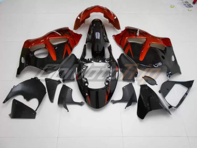 1999 2007 Suzuki Hayabusa Black Orange Fairing 6