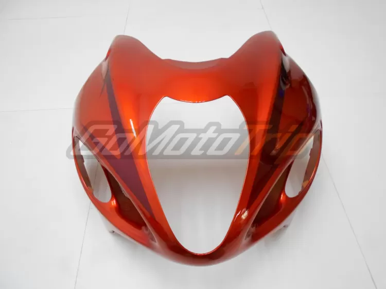 1999 2007 Suzuki Hayabusa Black Orange Fairing 7