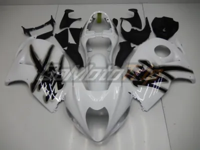 1999 2007 Suzuki Hayabusa White Fairing2 1