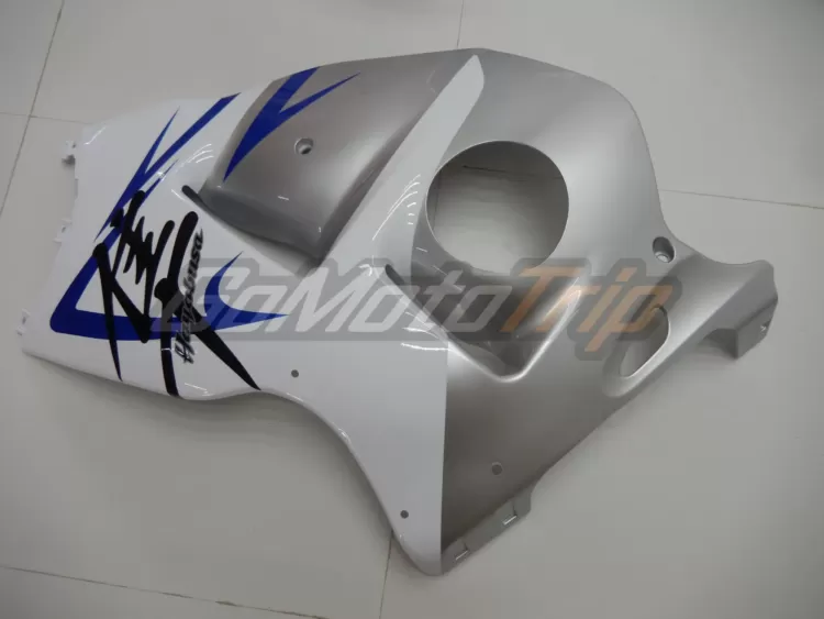 1999 2007 Suzuki Hayabusa White Silver Fairing Kit 10