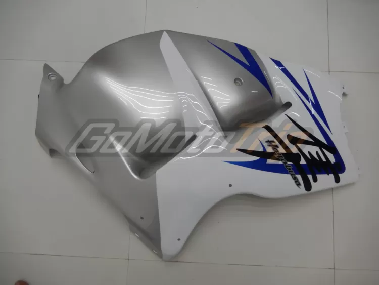 1999 2007 Suzuki Hayabusa White Silver Fairing Kit 12