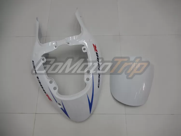 1999 2007 Suzuki Hayabusa White Silver Fairing Kit 16