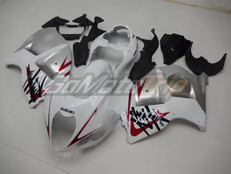 1999 2007 Suzuki Hayabusa White Silver Fairing2 Kit 2