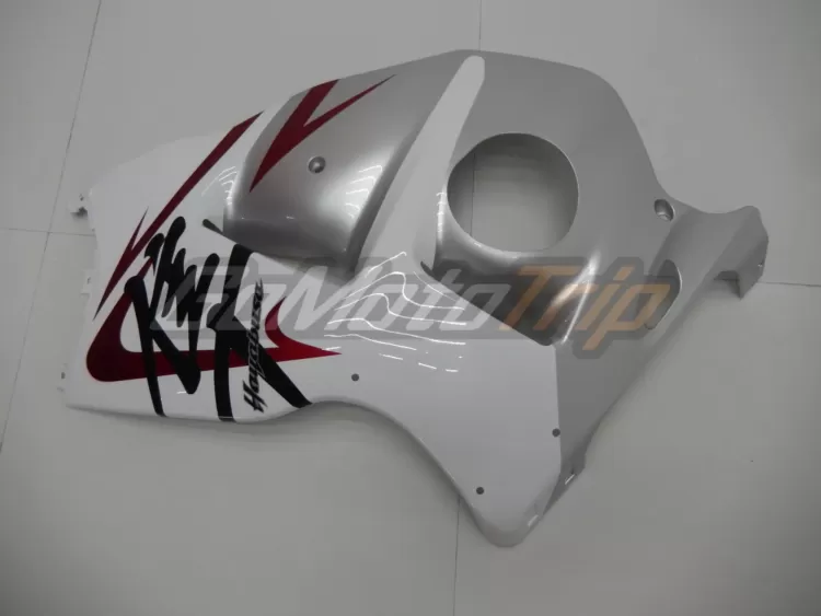 1999 2007 Suzuki Hayabusa White Silver Fairing2 Kit 8