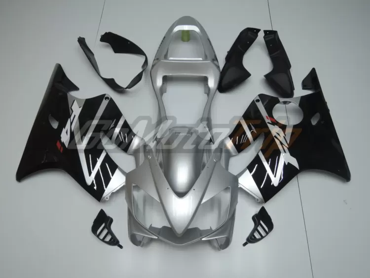 2001 2003 Honda Cbr600f4i Silver Black Fairing 1