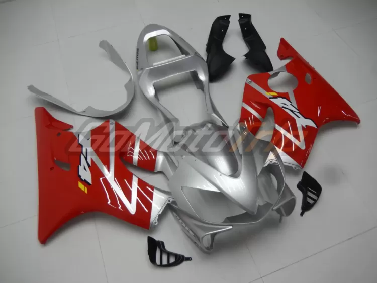 2001 2003 Honda Cbr600f4i Silver Red Fairing 3