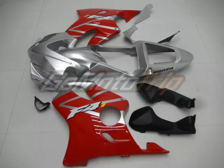 2001 2003 Honda Cbr600f4i Silver Red Fairing 4