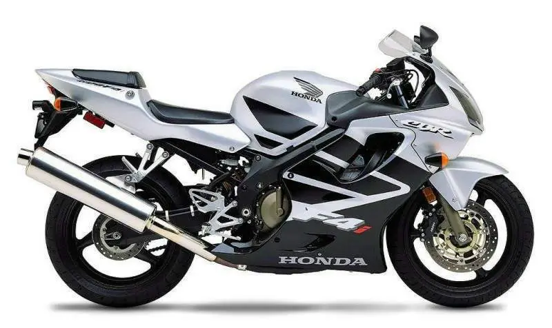 2001 2003 Honda Cbr600f4i White Black Fairing 12