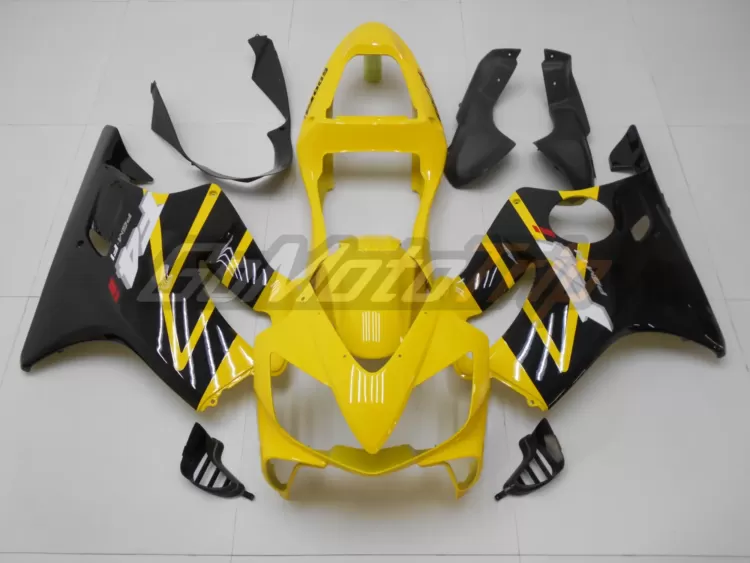 2001 2003 Honda Cbr600f4i Yellow Black Fairing 1