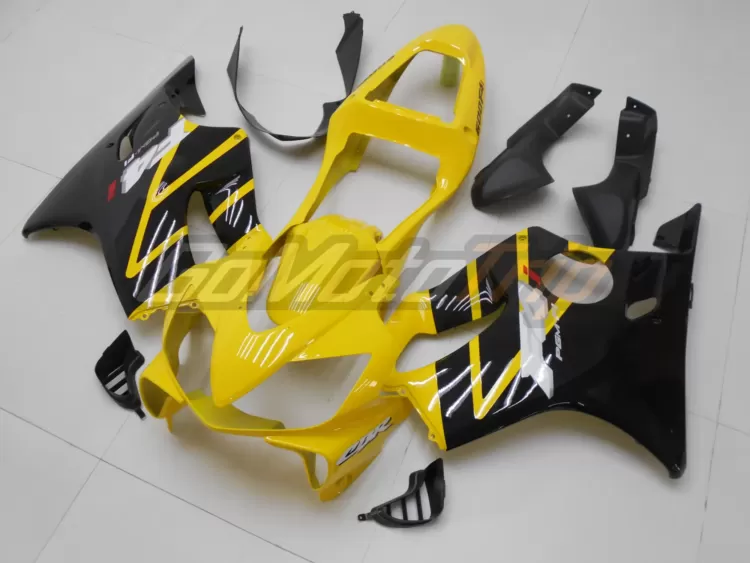 2001 2003 Honda Cbr600f4i Yellow Black Fairing 2