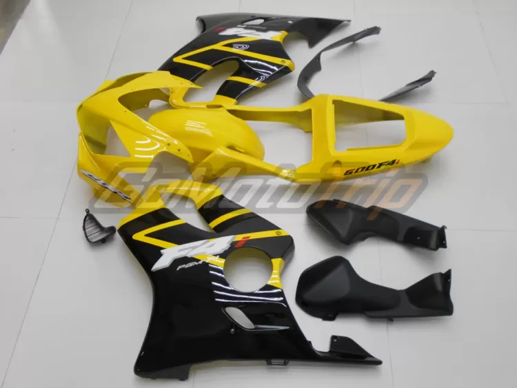 2001 2003 Honda Cbr600f4i Yellow Black Fairing 4