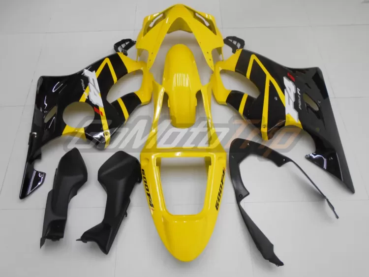 2001 2003 Honda Cbr600f4i Yellow Black Fairing 6