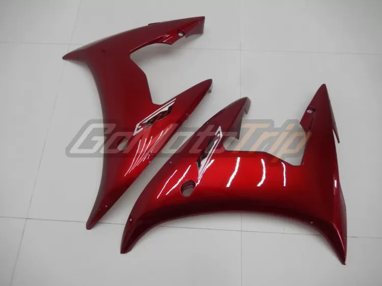 2003 2005 Yamaha Yzf R6 Pearl Red Fairing Kit 11