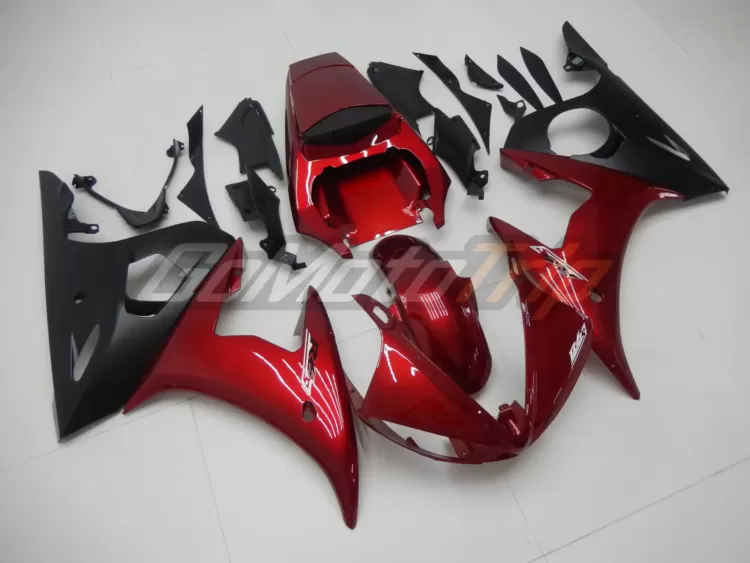 2003 2005 Yamaha Yzf R6 Pearl Red Fairing Kit 3