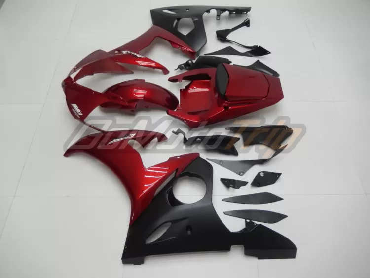 2003 2005 Yamaha Yzf R6 Pearl Red Fairing Kit 4