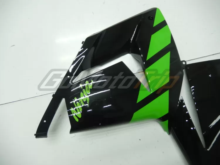 2004 2005 Kawasaki Ninja Zx 10r Black Green Fairing 10