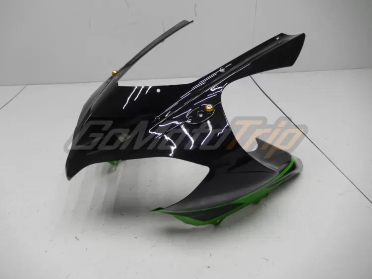 2004 2005 Kawasaki Ninja Zx 10r Black Green Fairing 4