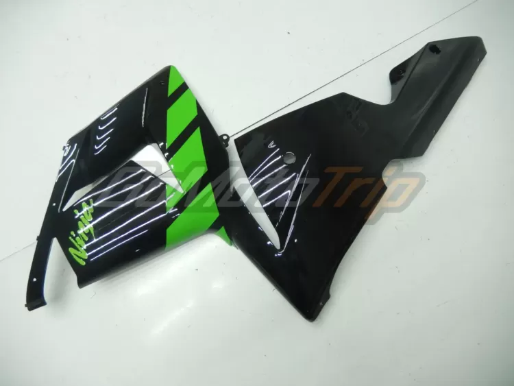 2004 2005 Kawasaki Ninja Zx 10r Black Green Fairing 9