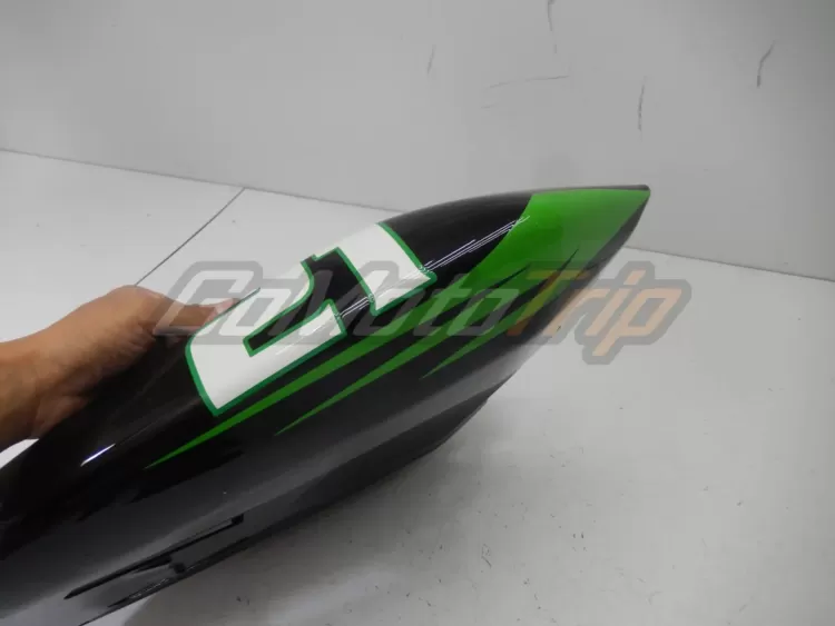 2004 2005 Kawasaki Ninja Zx 10r Black Green Fairing2 17