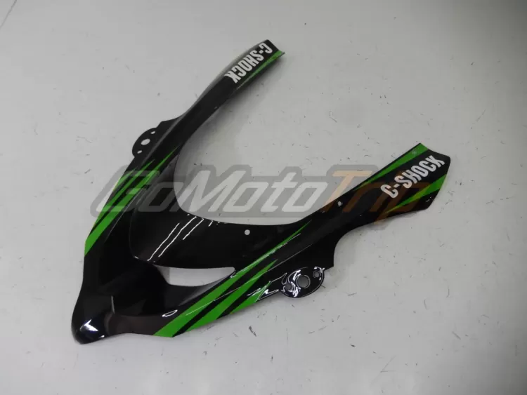 2004 2005 Kawasaki Ninja Zx 10r Black Green Fairing2 6