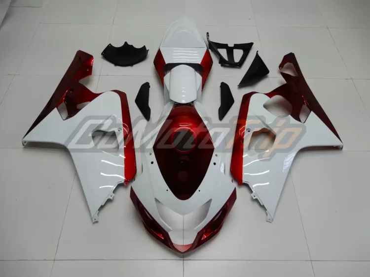 2004 2005 Suzuki K4 White Red Fairing 1