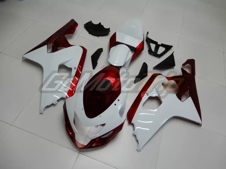 2004 2005 Suzuki K4 White Red Fairing 2