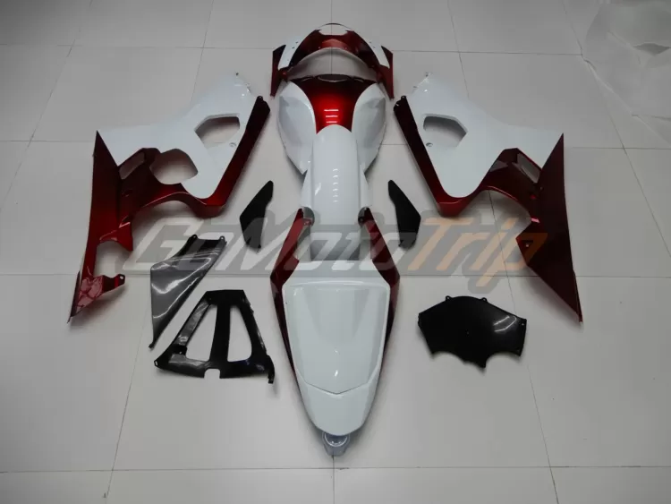 2004 2005 Suzuki K4 White Red Fairing 6