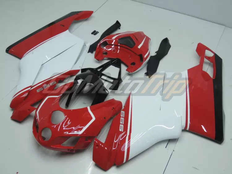 2005 2006 Ducati 999 Red White Fairing 2