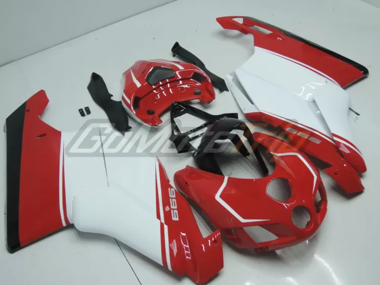 2005 2006 Ducati 999 Red White Fairing 3