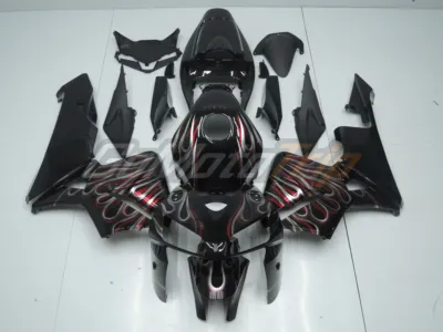 2005 2006 Honda Cbr600rr Flame Fairing 1