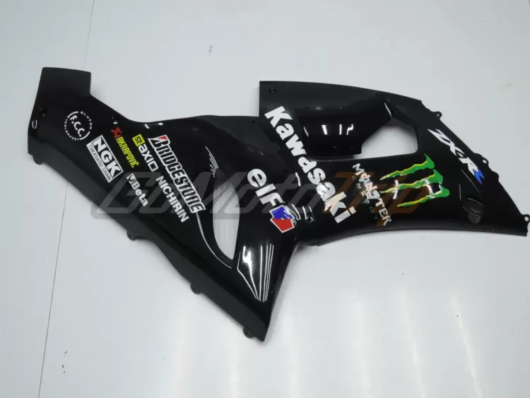 2005 2006 Kawasaki Ninja Zx 6r Black Fairing Kit 10