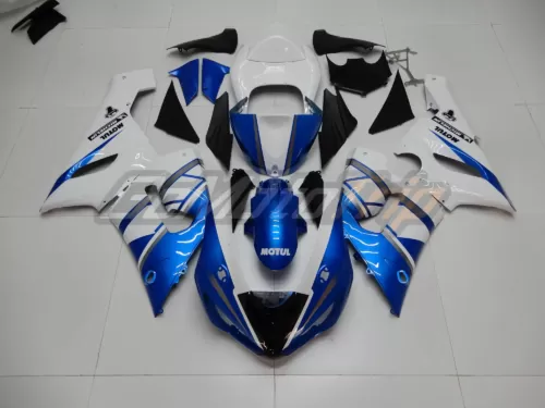 2005 2006 Kawasaki Ninja Zx 6r Blue White Fairing 1