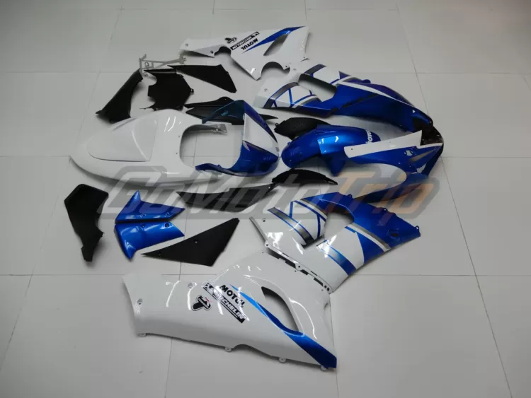 2005 2006 Kawasaki Ninja Zx 6r Blue White Fairing 5