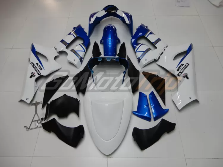 2005 2006 Kawasaki Ninja Zx 6r Blue White Fairing 6