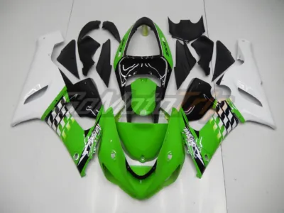 2005 2006 Kawasaki Ninja Zx 6r Lime Green Fairing 1