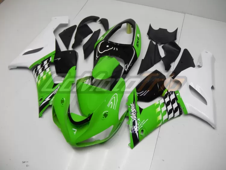 2005 2006 Kawasaki Ninja Zx 6r Lime Green Fairing 2