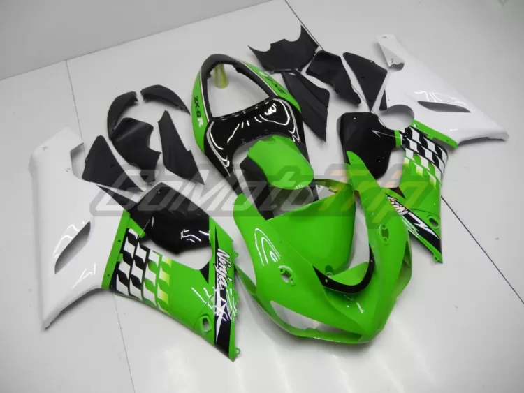 2005 2006 Kawasaki Ninja Zx 6r Lime Green Fairing 3