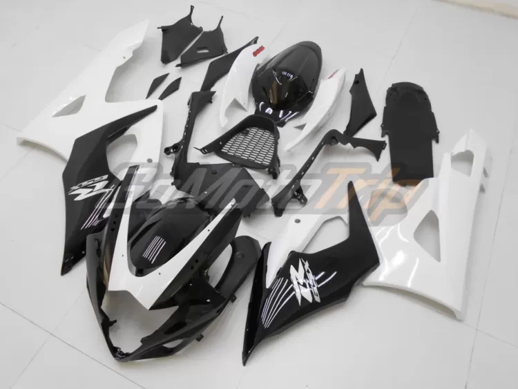 2005 2006 Suzuki Gsx R1000 Black White Fairing Kit 2