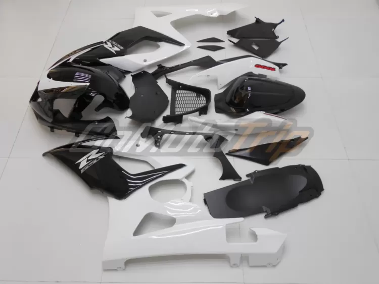 2005 2006 Suzuki Gsx R1000 Black White Fairing Kit 4