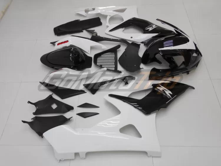 2005 2006 Suzuki Gsx R1000 Black White Fairing Kit 5