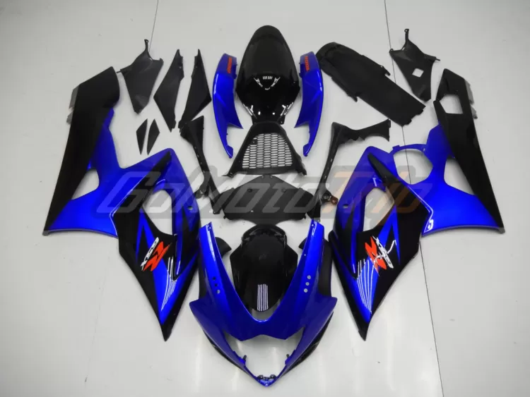 2005 2006 Suzuki Gsx R1000 Blue Black Fairing 1