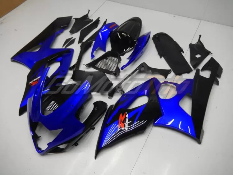 2005 2006 Suzuki Gsx R1000 Blue Black Fairing 2