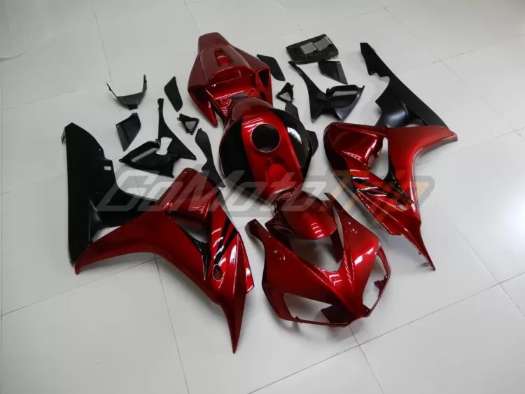 2006 2007 Honda Cbr1000rr Pearl Red Fairing2 3