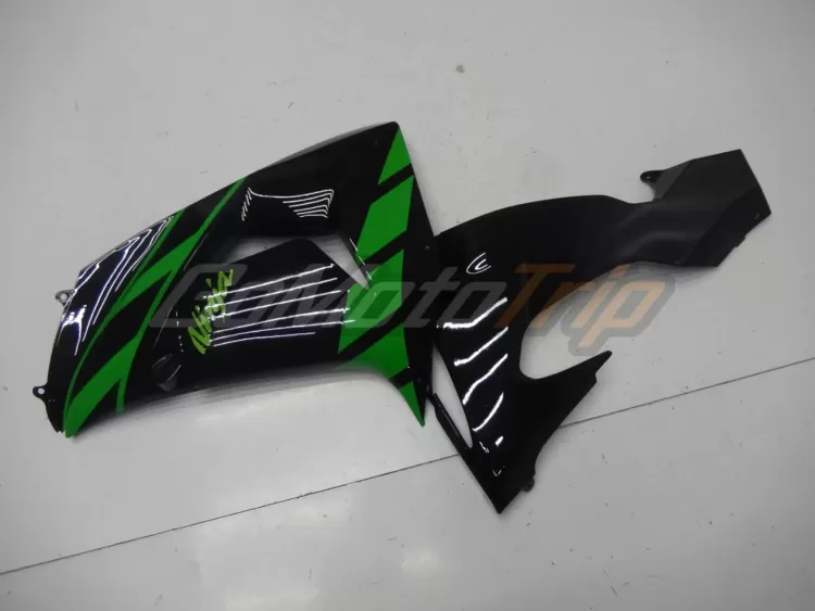 2006 2007 Kawasaki Ninja Zx 10r Black Green Fairing 9