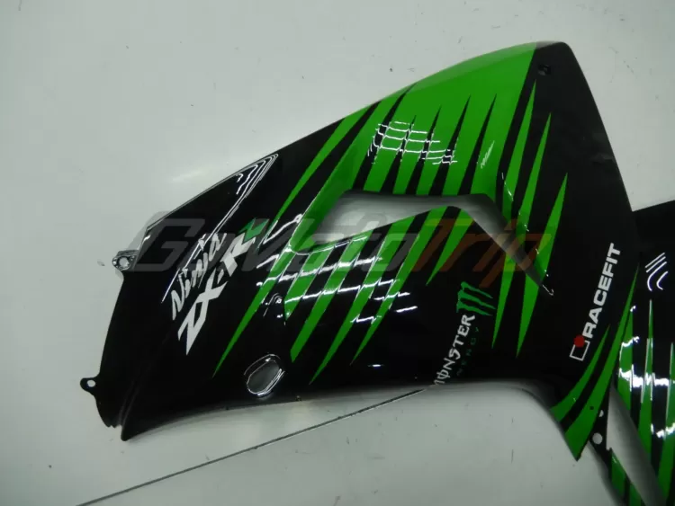 2006 2007 Kawasaki Ninja Zx 10r Black Green Fairing2 10