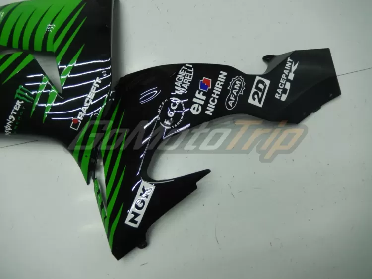 2006 2007 Kawasaki Ninja Zx 10r Black Green Fairing2 11