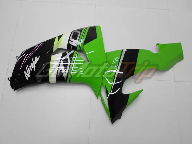 2006 2007 Kawasaki Ninja Zx 10r Black Green Fairing3 10