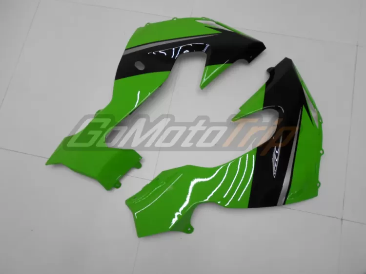 2006 2007 Kawasaki Ninja Zx 10r Black Green Fairing3 13