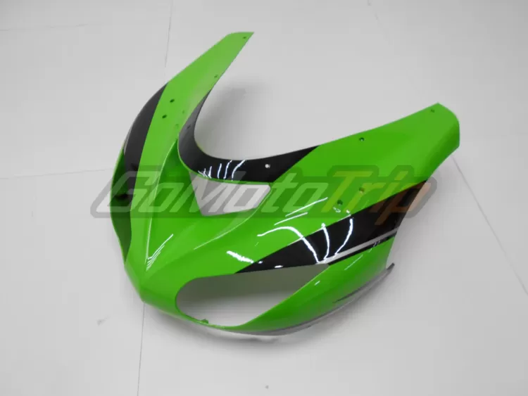 2006 2007 Kawasaki Ninja Zx 10r Black Green Fairing3 7